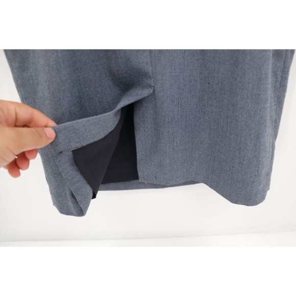 Rebecca Taylor Women's Size 6 Back Zip Cap Sleeve Floral Neck Sheath Dress Gray - Picture 7 of 14